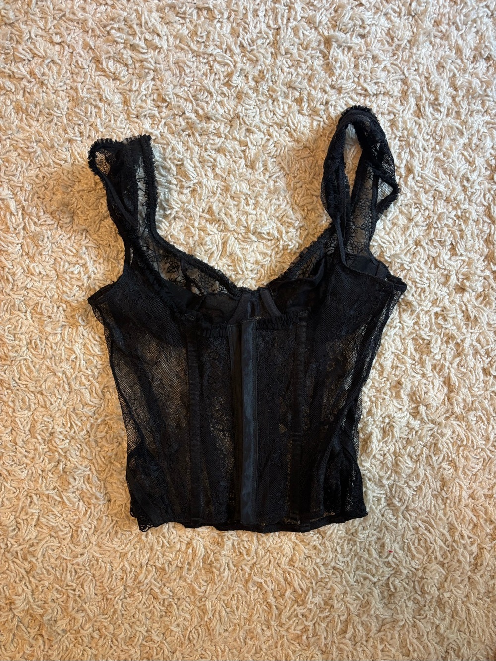 Lioness Black Lace Corset Top - Picture 2 of 2